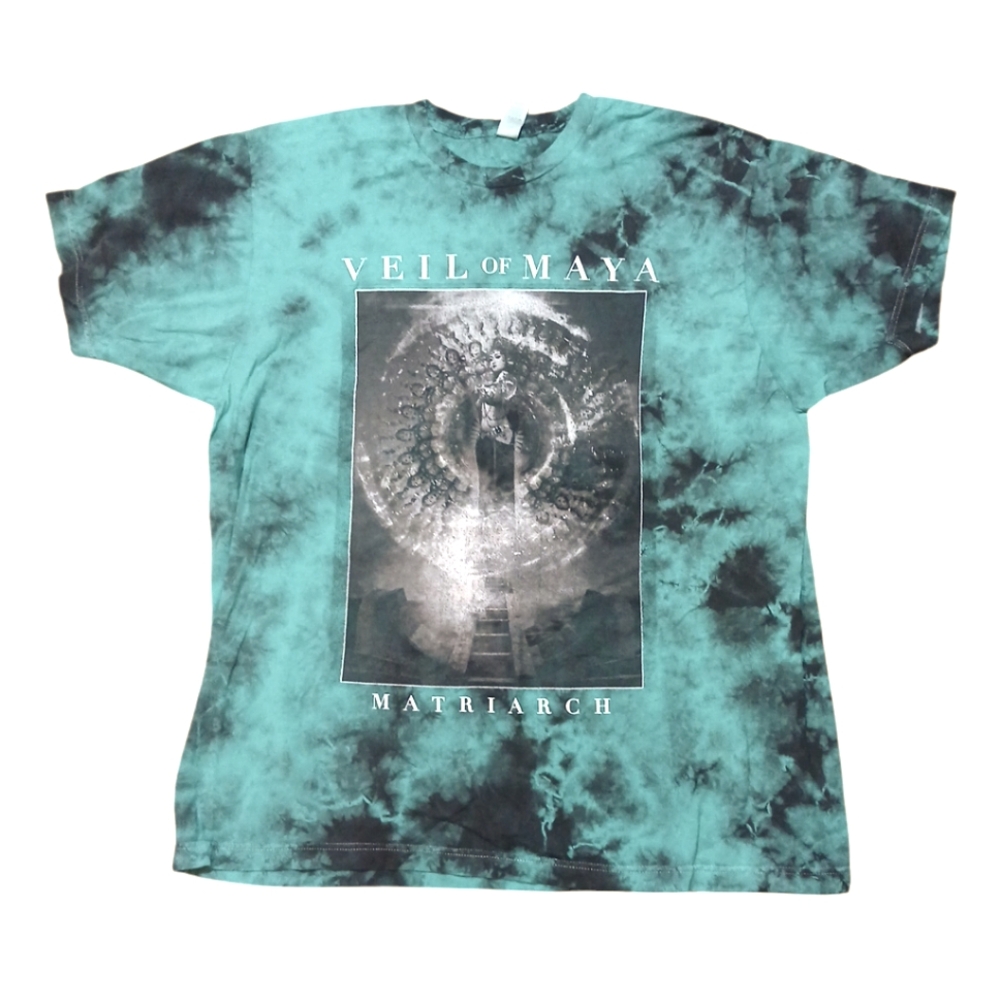 Veil Of MayaMatriarch Turquoise Custom Dye Tee Size Xlarge